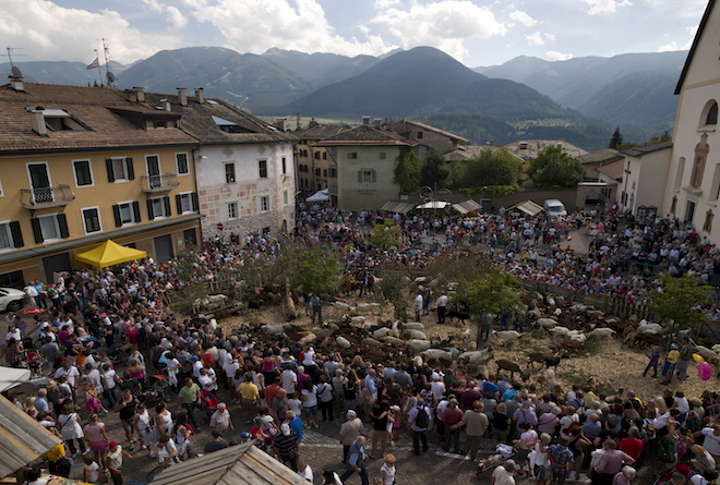 The parade, desmontegada de le caore, Cavalese, Fiemme valley, Trento province, Trentino, Trentino Alto Adige, Italia, Italy